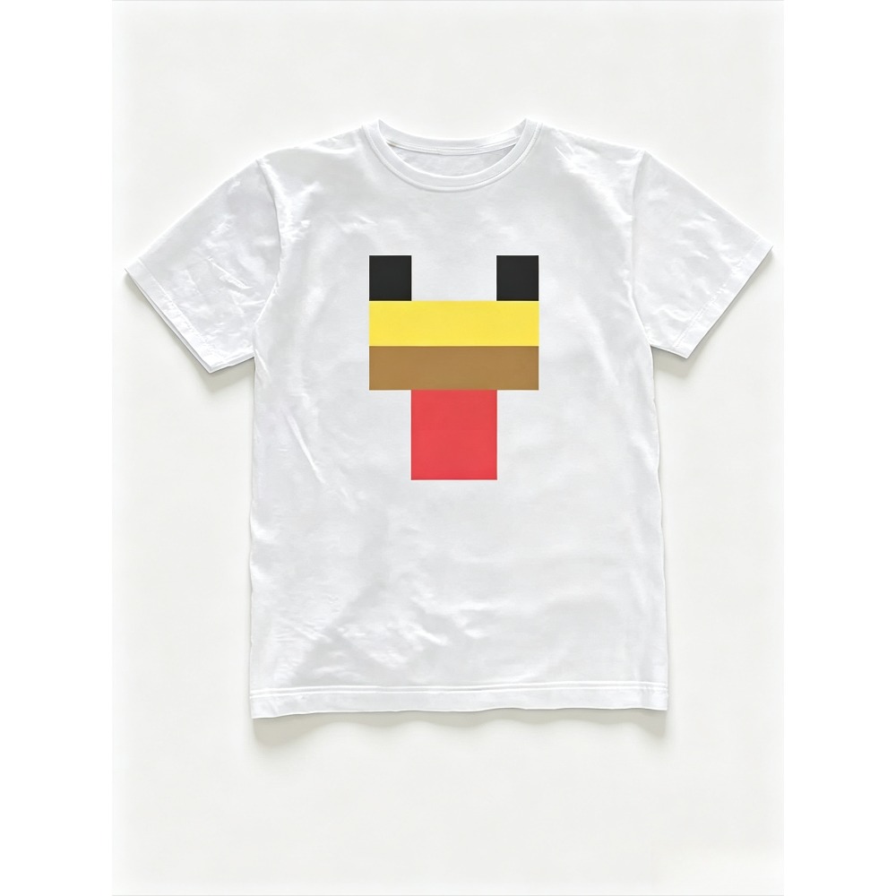Retro Gaming T Shirts - ミニマルピクセルチキンフェイスグラフィックメンズTシャツヴィンテージゲーム漫画カジュアルルーズフィット半袖ストリートウェアTシャツ