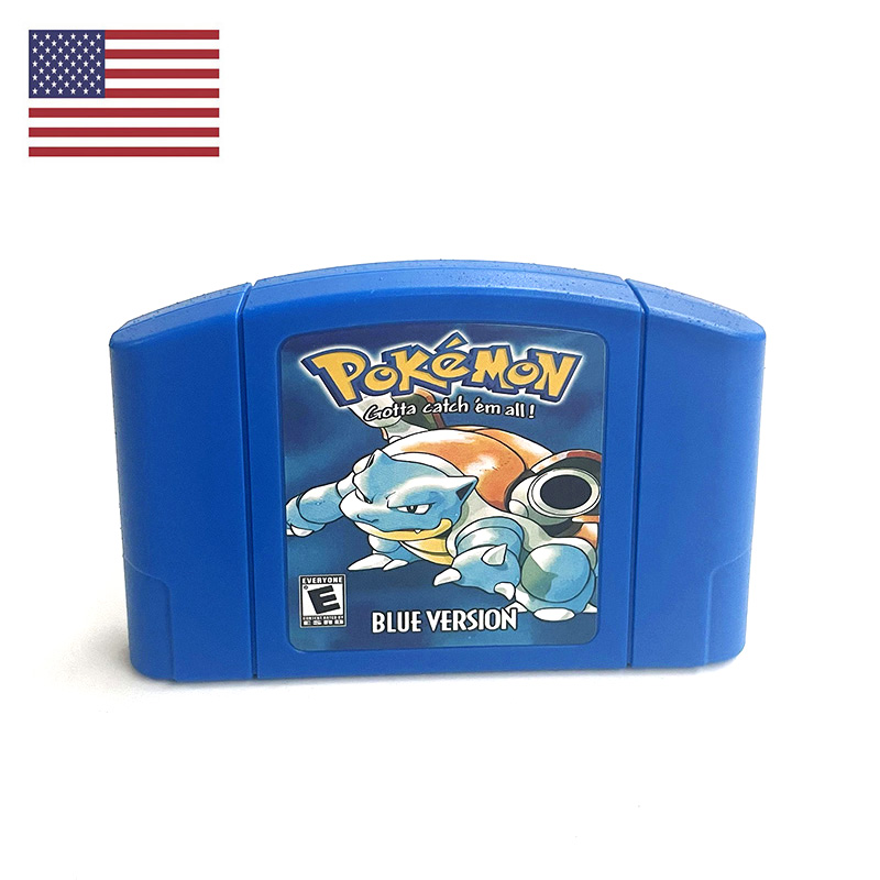 Retro Gaming N64 - アメリカ版 NTSC 英語版 ポケモン ブルー N64