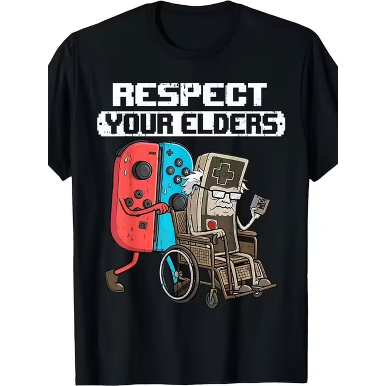 Retro Gaming T Shirts - メンズパターンTシャツテーマ：エルダーズ、快適なレトロプリント、通気性抜群、ラウンドネック、半袖、夏、ゲーム用