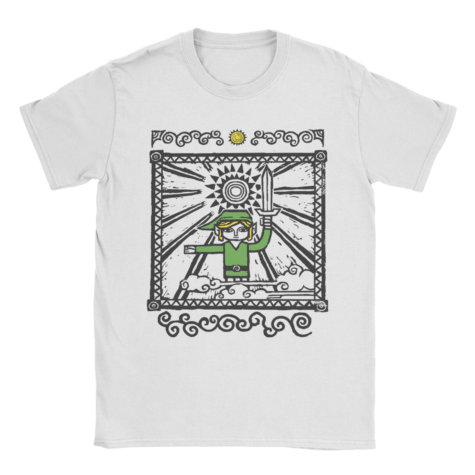 Retro Gaming T Shirts - ゼルダの Tシャツ男性ヴィンテージゲームヴィンテージ綿 100% Tシャツラウンドカラー半袖 Tシャツギフトアイデアトップス