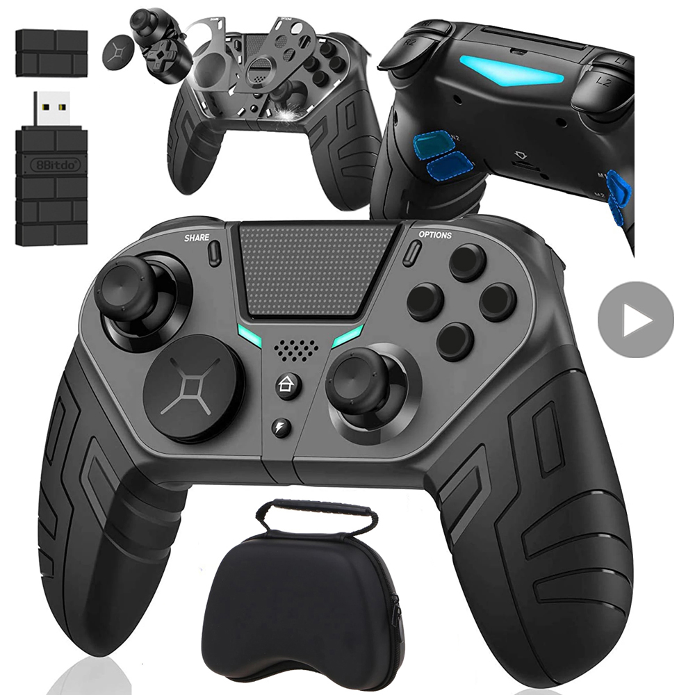 Retro Gaming Vr - PS4、PS3、プレイステーション4、3、PC対応 コントローラー ワイヤレス Bluetooth モバイル Android