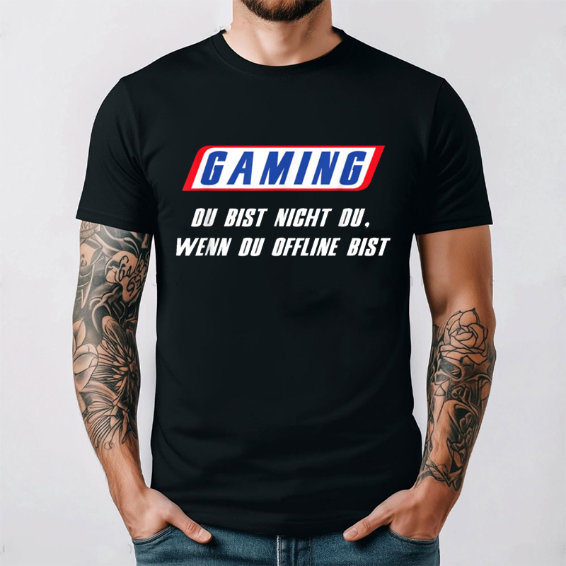 Retro Gaming Ideas - 面白いドイツ語Tシャツ ゲーミング Du Bist Nicht Du