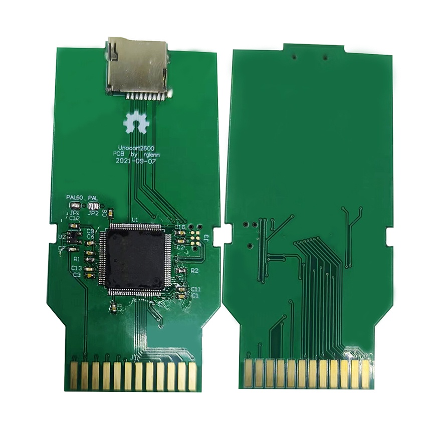 Retro Gaming Setup - DIYレトロゲームコンソールカートリッジ、優れたフラッシュカード、4ビット、atari 2600、v2、1個
