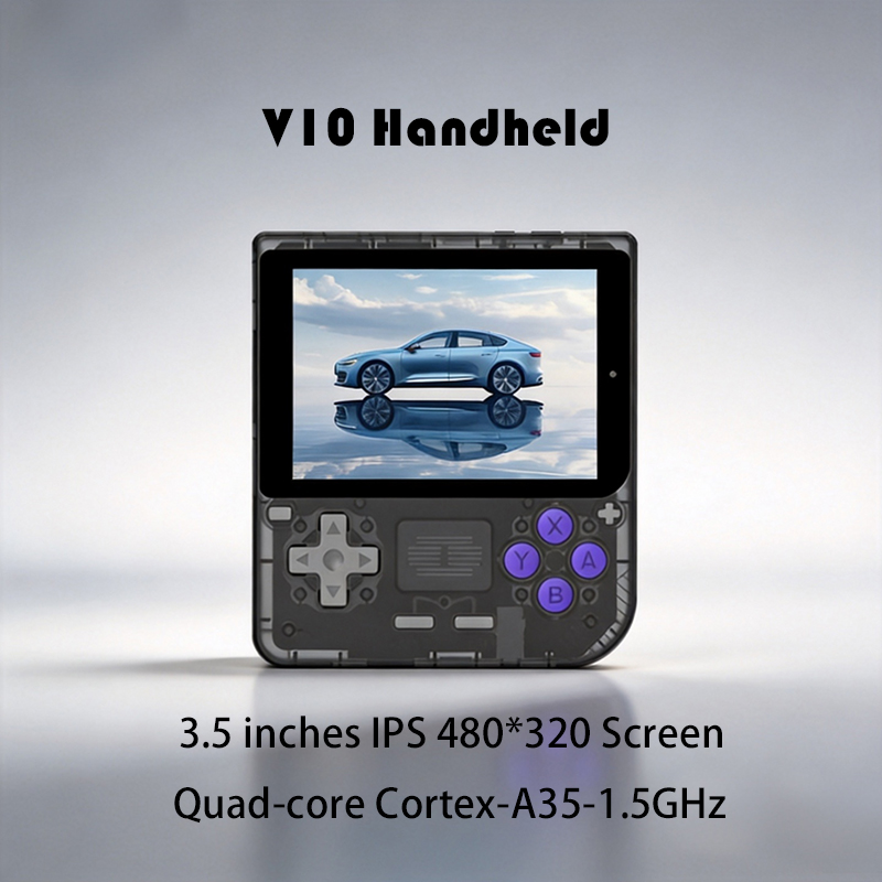 Retro Gaming N64 - 新しい V10 レトロビデオハンドヘルドゲームコンソール 3.5 インチ IPS