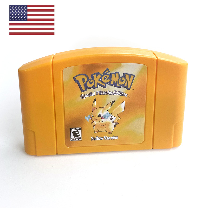 Retro Gaming Setup - アメリカ版 NTSC 英語版 ポケモン イエロー N64