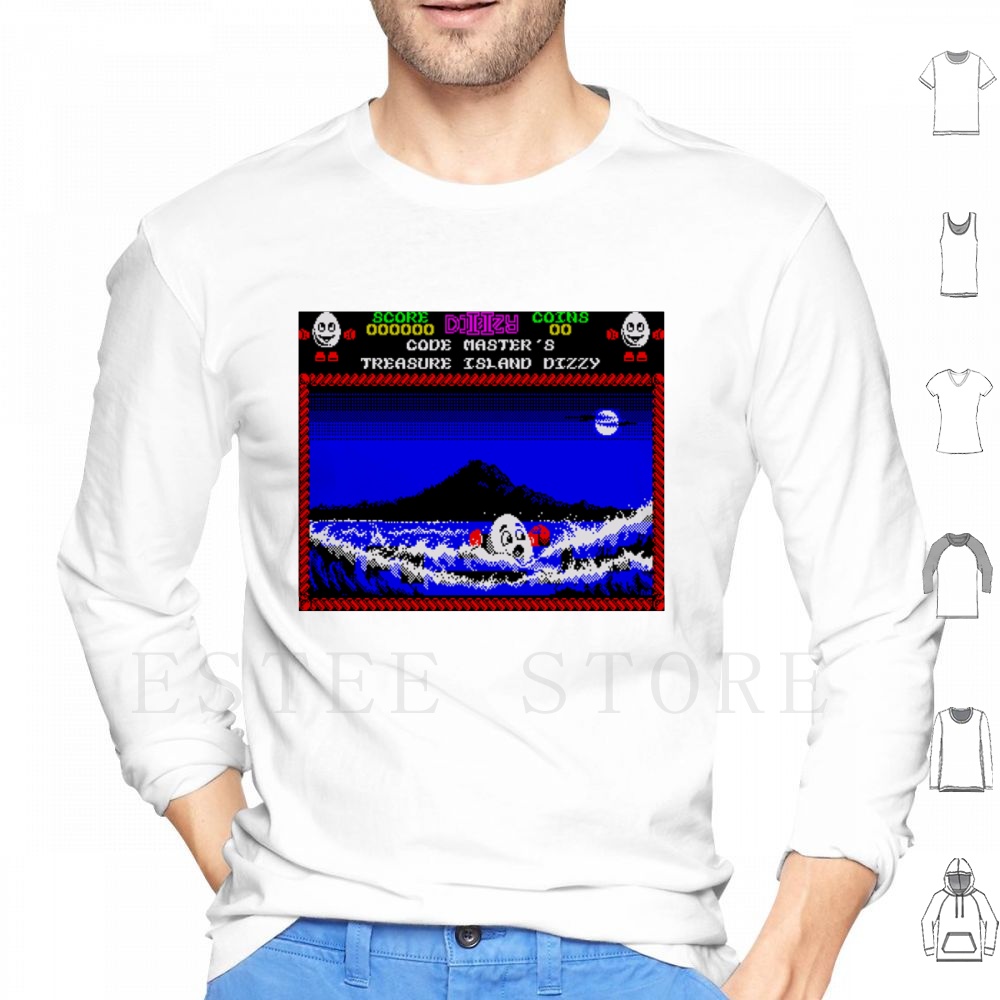 Retro Gaming Island - トレジャーアイランド ディジー モチーフ パーカー 長袖 レトロ