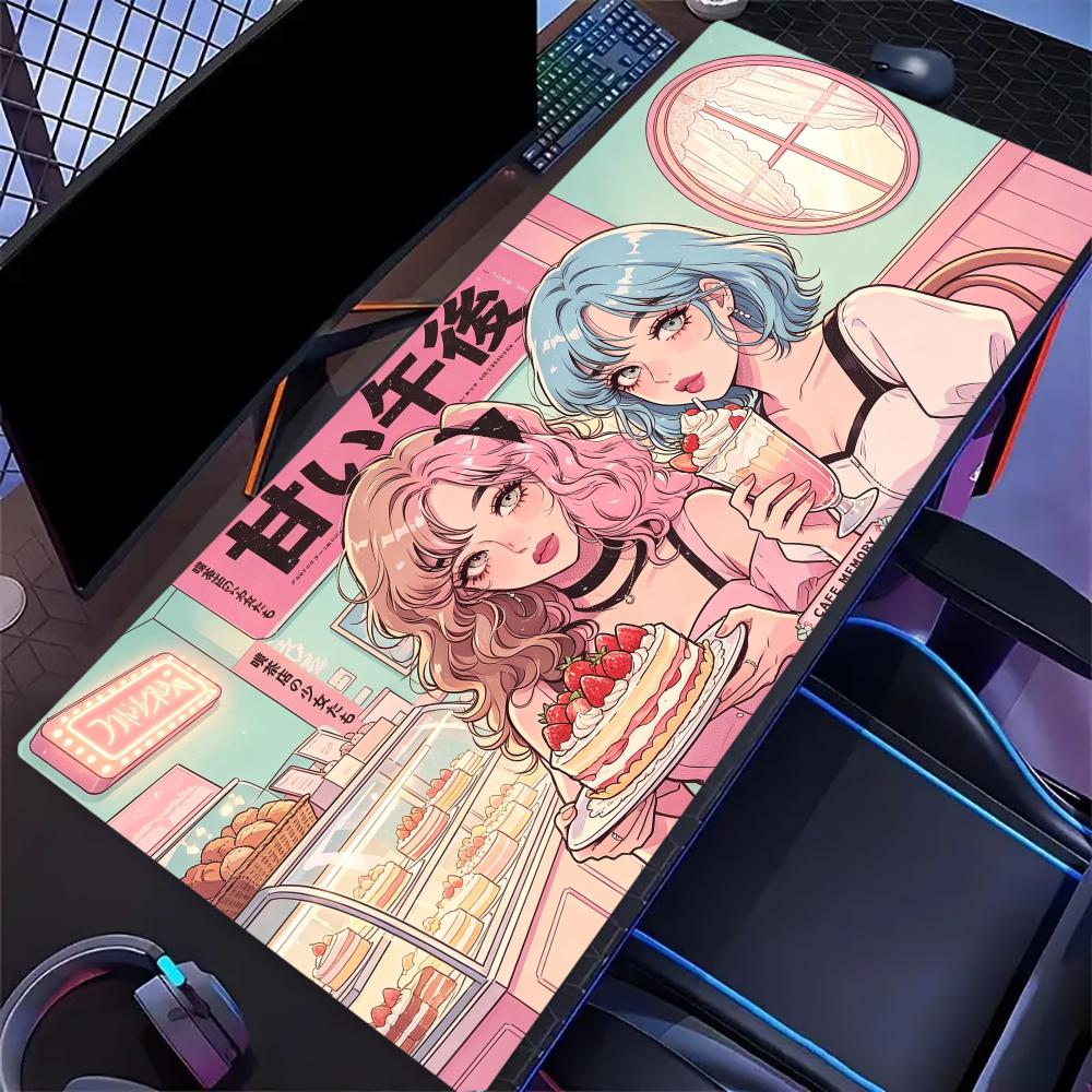 日本のレトロアニメガールマガジンプリント大型ゲーミングマウス - Retro Gaming Magazine のレビューと価格