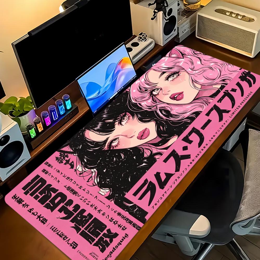 日本のレトロアニメガールマガジンプリント大型ゲーミングマウス - Retro Gaming Magazine のレビューと価格