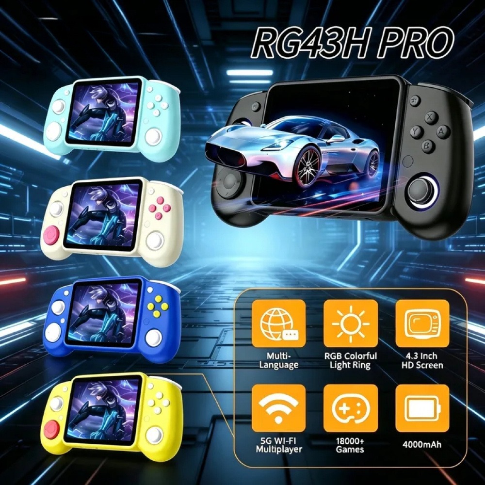 RG43H Pro ポータブルレトロハンドヘルドゲーム機 4 - Game Retro Gaming のレビューと価格