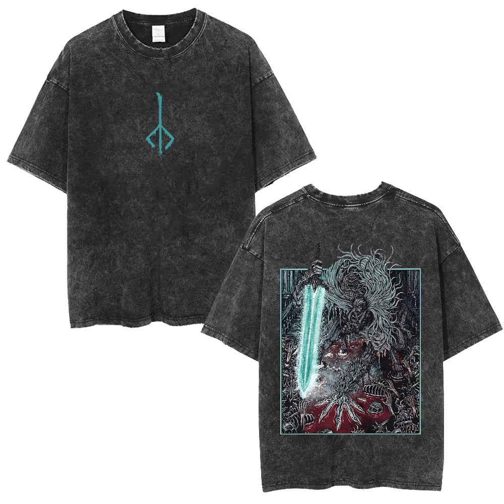 ウォッシュドヴィンテージゲームブラッドボーン恐怖ザオールドブ - Retro Gaming T Shirts のレビューと価格