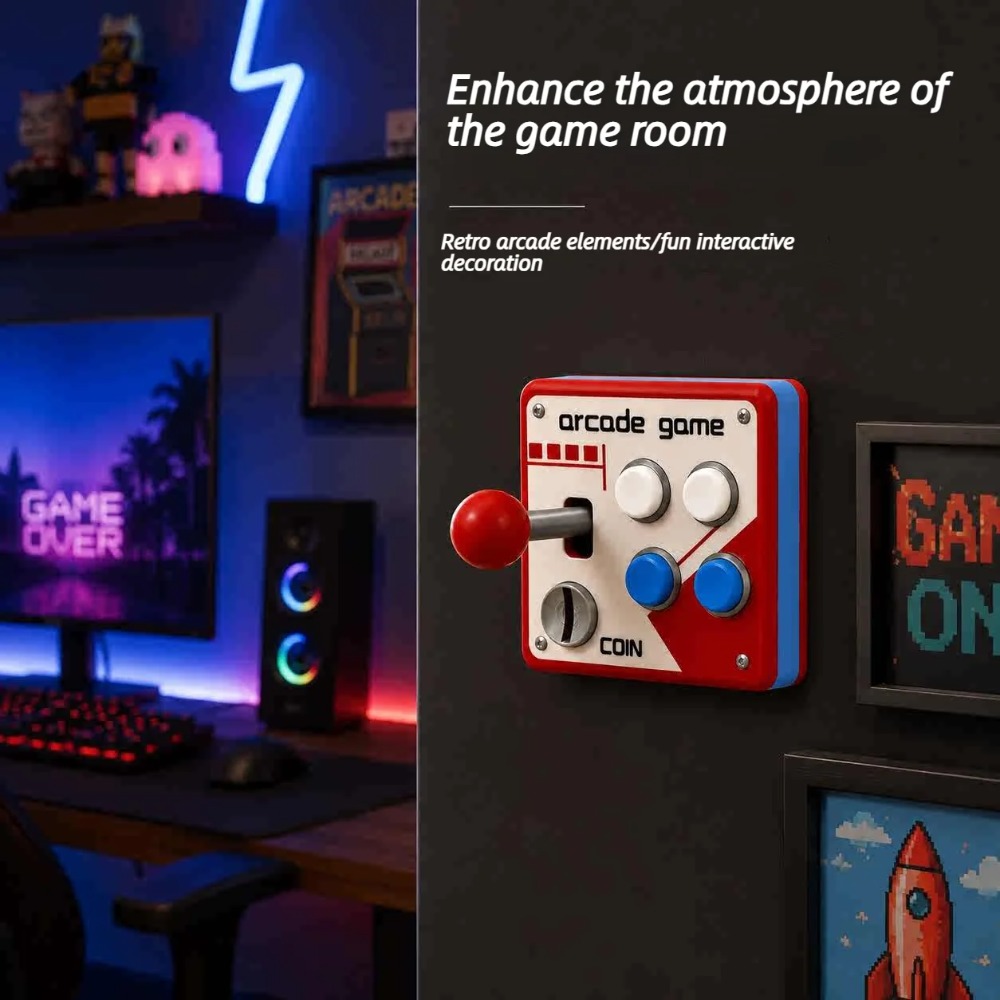 レトロアーケードジョイスティックスイッチプレートカバー、パン - Retro Gaming Gifts のレビューと価格