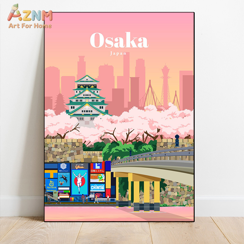 AZNM ヴィンテージワールドシティトラベルポスター キャン - Retro Gaming Pictures のレビューと価格