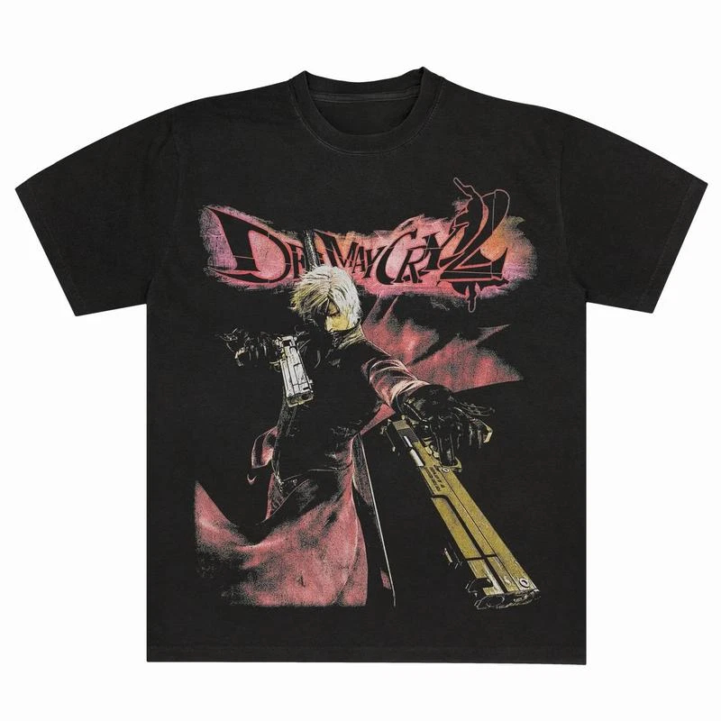デビルメイクライ 2 ダンテ Tシャツ ゲームテーマギフト  - Retro Gaming T Shirts のレビューと価格