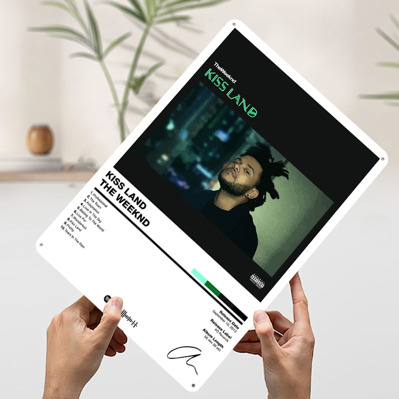 The Weeknd - Kiss Land ブリキポスター - Retro Gaming Island のレビューと価格