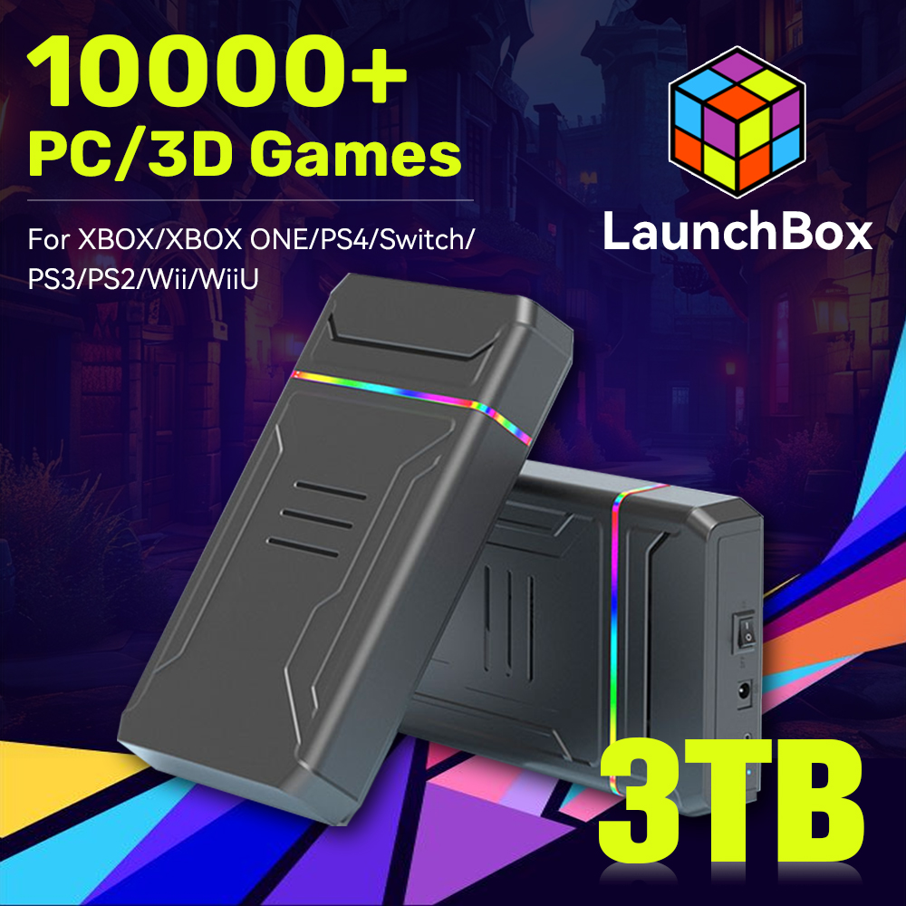 Jmachen-launchboxビデオゲームコンソール,3 - Retro Gaming Emulator Console のレビューと価格
