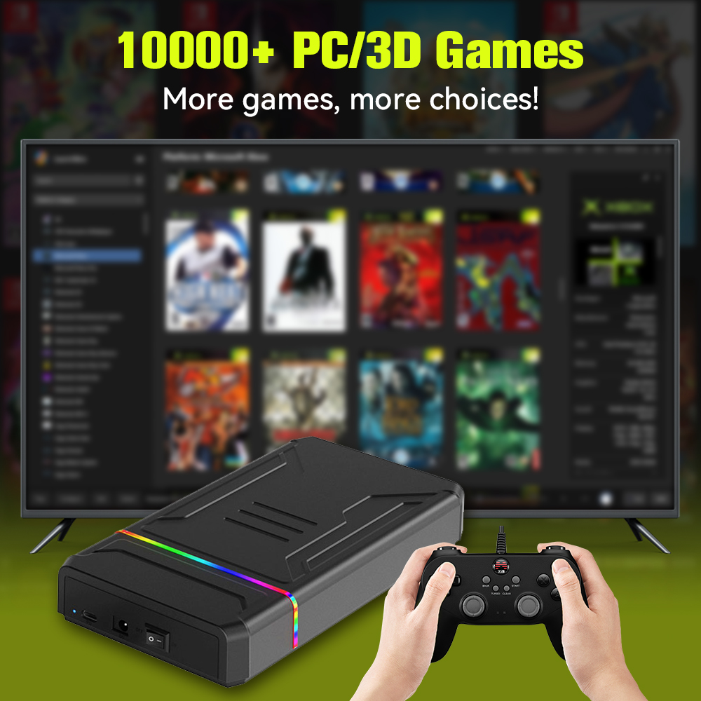 Jmachen-launchboxビデオゲームコンソール,3 - Retro Gaming Emulator Console のレビューと価格