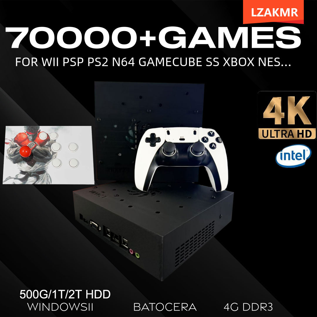 レトロゲームコンソール 70000+ゲーム 2TB T8搭載 - Retro Gaming Emulator Console のレビューと価格