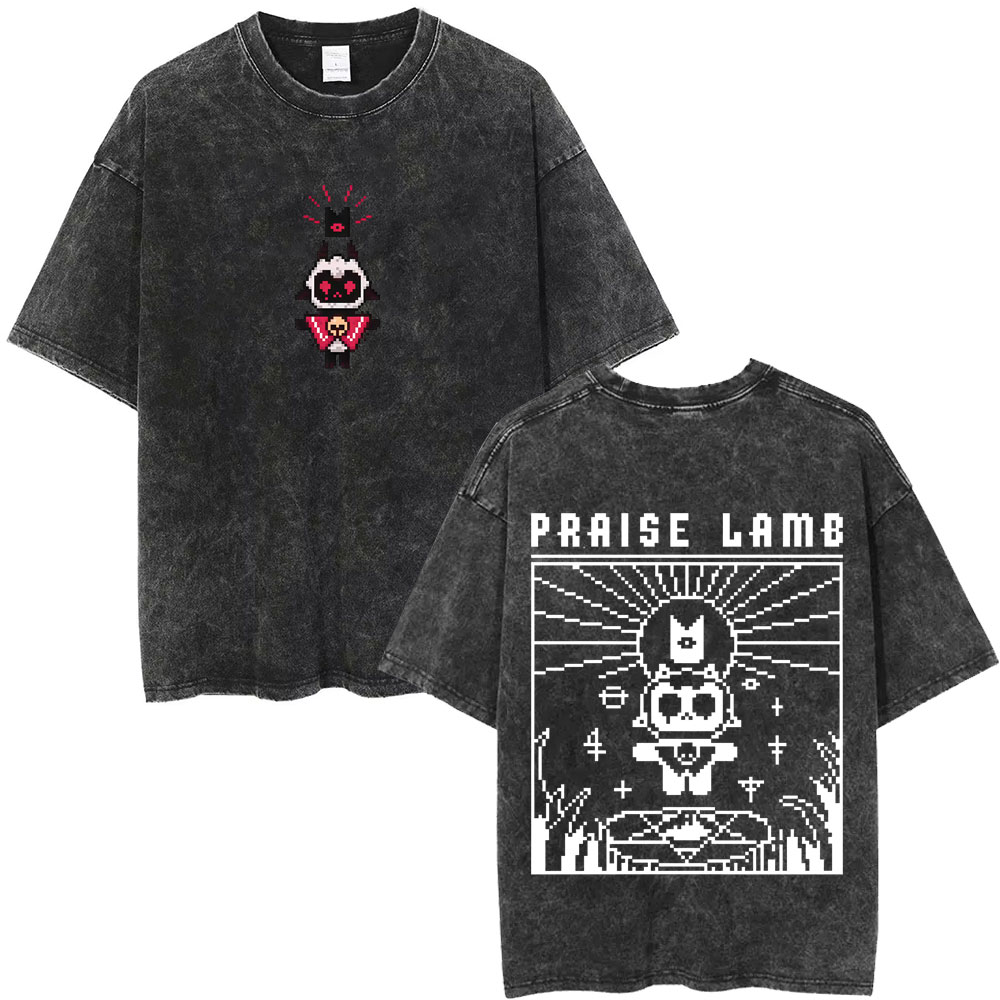 限定ゲームカルトオブザラムヴィンテージウォッシュ Tシャツ男 - Retro Gaming T Shirts のレビューと価格
